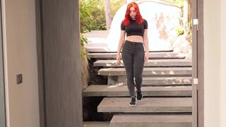 Sweetie Fox Redhead Footjob After Foot Massage Fucks And Gets Cum On Feet Leak Video