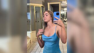 Gracecharisxo Nude Boobs Dropped Out In Blue Dress Leak Onlyfans Video