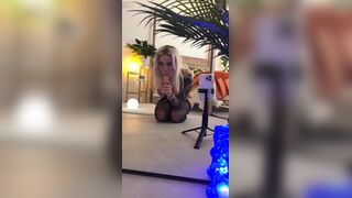 BabyFooji Teases With Dildo Foot Play