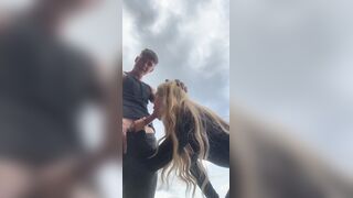 Emily Cockayne Sucking Dick Outdoor In A Risky Public Park