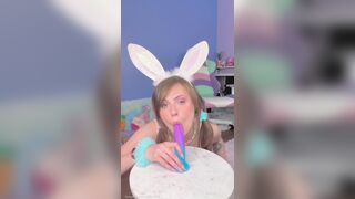 Tabs24x7 Aka Tabby Ridiman Cute Bunny Fuck Her Pussy With A Dildo Onlyfans Video
