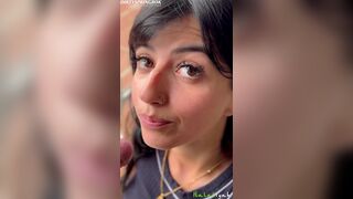 Aaliyah Yasin Smokes And Sucks A White Cock And Take Cum Facial Leak Porn Video