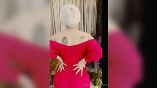 Lachulamodel Aka Myralachula Stripping Of Red Dress Flashing Big Nude Tits Onlyfans Leak Video