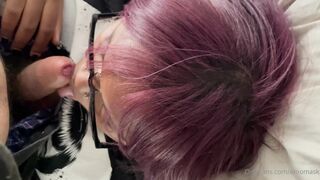 Emomask Sucking White Dick And Licking Off Cum Leak Onlyfans Video